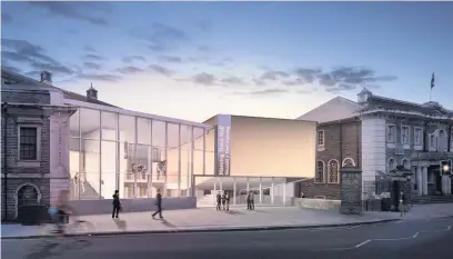  ??  ?? An artist’s impression of how the Maesteg Town Hall project will look when completed