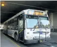  ?? JULIE JOCSAK/STANDARD STAFF ?? A Niagara Regional Transit bus awaits passengers at the St. Catharines transit terminal.