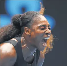  ?? CLIVE BRUNSKILL, GETTY IMAGES ?? Serena Williams, above, needed eight set points to close out the first set vs. Babora Strycova on Monday.