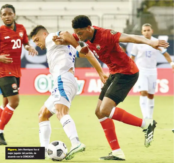  ??  ?? Figura. Jairo Henríquez fue el mejor jugador del partido, de acuerdo con la CONCACAF.