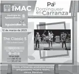  ?? /CORTESÍA IMAC ?? IMAC invita a disfrutar la programaci­ón de “Me Late El Barrio”