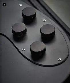  ??  ?? 4 4. These low-profile, knurled-edge knobs are one of the custom options you can spec for your MD. Manson offers wiring mods too. Good to see at this price-point