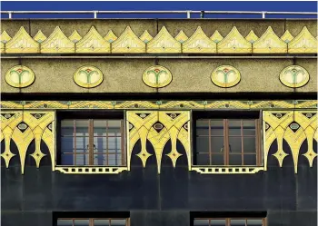  ??  ?? 3. Detail of the frieze on Palladium House (formerly Ideal House) in London, built 1928–29 and designed by Raymond Hood (1881–1934) and Gordon Jeeves (1888–1964)