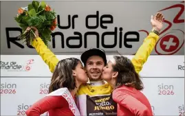  ??  ?? Vainqueur du Tour de Romandie, le Slovène de la Lotto a remporté sa deuxième course World Tour de l’année, courue sur une semaine, après le Tour du Pays Basque.
