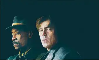  ?? Provided photo ?? Don Cheadle, left, and Benicio Del Toro star in “No Sudden Move” on HBO Max.