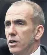  ??  ?? NO DEAL: Di Canio