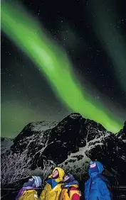  ??  ?? Take in the Northern Lights in Norway, above