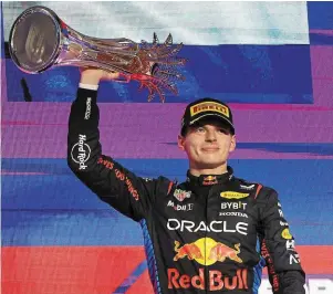  ?? | PHOTO : EPA/MAXPPP ?? Max Verstappen remporte un deuxième succès en deux courses.