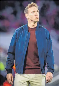  ?? FOTO: MORITZ MUELLER/IMAGO ?? Lehrstunde vom Gegner: Bayern-Trainer Julian Nagelsmann bleibt nach dem Champions-League-Aus nur noch die Meistersch­aft.