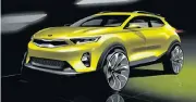  ??  ?? Kia is planning to have lots of personalis­ation options available for its new Stonic crossover.