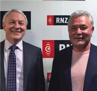  ??  ?? From left, Phil Goff and John Tamihere.