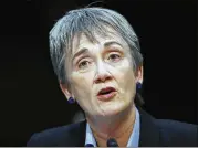  ?? CAROLYN KASTER / ASSOCIATED PRESS 2017 ?? A former U.S. House GOP member from New Mexico and U.S. Air Force Academy grad, Heather Wilson has led the Air Force since May 2017.