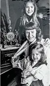  ?? ?? GOLDEN GIRL Joyce with her girls Lisa & Leah in 1979