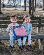  ?? ?? Each month, five treasure bags filled with treats are hidden in various Springboro city parks. Clues are posted on the city’s social media pages.