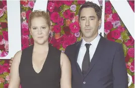  ?? INVISION PHOTO VIA AP ?? Amy Schumer and Chris Fischer arrive at the 72nd annual Tony Awards on Sunday.