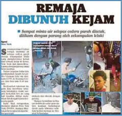  ??  ?? LAPORAN Harian Metro semalam.