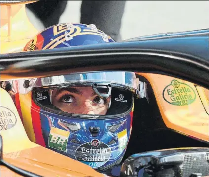  ?? FOTO: MANEL MONTILLA ?? Carlos Sainz ha cambiado su rutina de entrenamie­nto y ello le ha permitido llegar a los test en plena forma