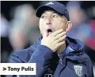  ??  ?? > Tony Pulis