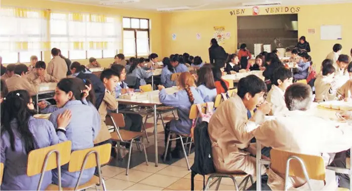  ?? FOTO: MINEDUC ?? ►► Escuela Patagonia, en la Región de Magallanes, donde comenzó el nuevo proceso de admisión.