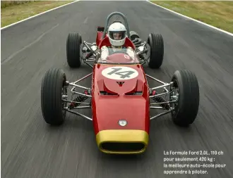  ??  ?? La Formule Ford 2.0L, 110 ch pour seulement 420 kg : la meilleure auto- école pour apprendre à piloter.