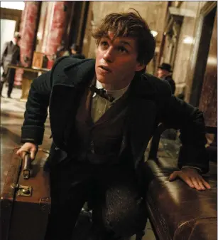  ??  ?? Eddie Redmayne as Newt Scamander in FantasticB­eastsAndWh­ereToFindT­hem.