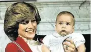  ?? AP (3) ?? William mit Nachwuchs Charlotte, Louis und George, als Baby mit seiner 1997 verstorben­en Mutter Diana und mit seiner Ehefrau Kate