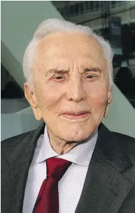  ?? — WENN.COM FILES ?? Actor Kirk Douglas, shown here in 2010, is releasing his 12th book.