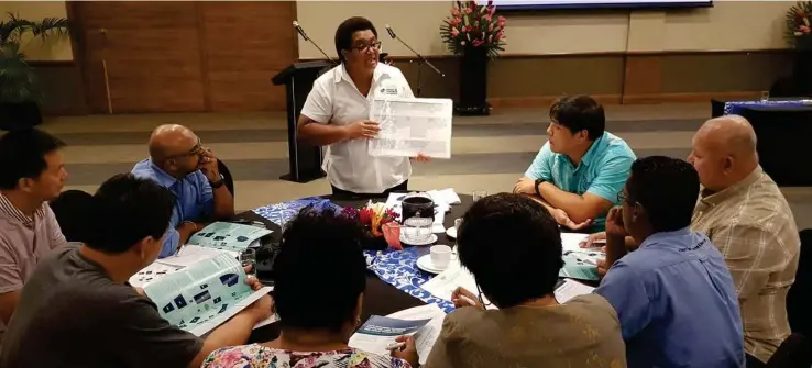  ?? ?? Director Fisheries, Neomai Turaganiva­lu-Ravitu, sets the trend for young women in the Ministry who aspire to become leaders in the future.