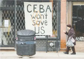  ?? NATHAN DENETTE/ THE CANADIAN PRESS ?? New legislatio­n that will allow retroactiv­e coverage of small business rent for October is being criticized for not resolving the flaws of the past rental relief program CECRA. Some also felt the government's CEBA business loan program was inadequate.