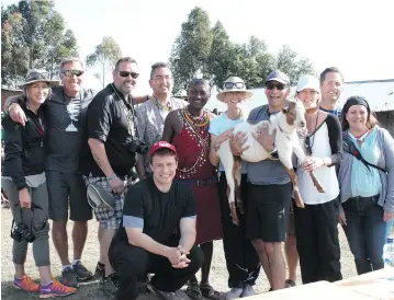  ?? WE ?? Mastermind Toys founder, Jon Levy, organized his team’s trip to southern Kenya through ME to WE trips. Mastermind’s VP of marketing, Anne Bastion, also joined the group, pitching in to help build classrooms.