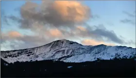  ?? HELEN H. RICHARDSON — THE DENVER POST ?? The current snowpack in Colorado is above the norm about three weeks before the seasonal peak.