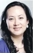  ??  ?? Meng Wanzhou is facing possible extraditio­n to the U.S.