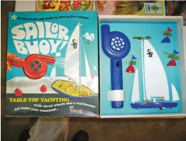  ??  ?? ABOVE The Tri-ang ‘Sailor Buoy’ boxed set was a tabletop yachting game.