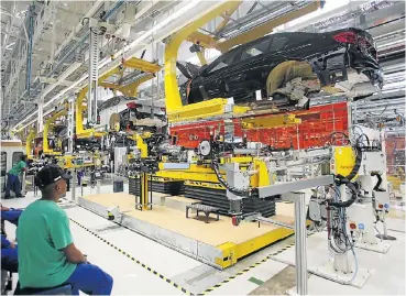  ?? /Masi Losi ?? Building for the future: BMW’s assembly plant at Rosslyn near Pretoria, at which the group completed a R6.1bn investment in 2018, is to manufactur­e its new X3 SUV.