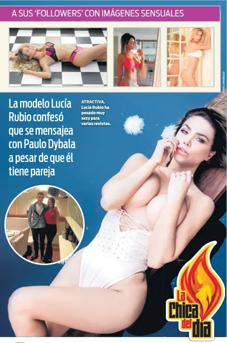  ??  ?? ATRACTIVA. Lucía Rubio ha posado muy sexy para varias revistas.