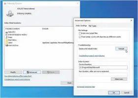  ??  ?? A corrupt Windows Search index can bring File Explorer to a halt..