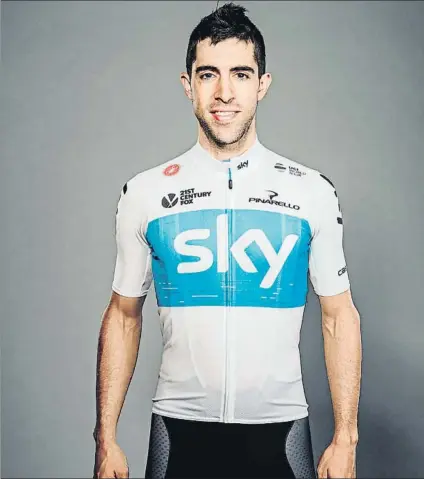  ?? FOTO: TEAM SKY ?? Nueva etapa Castroviej­o estrenará la competició­n en febrero en el Sky con la intención de mejorar y cargado de ilusión