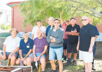  ?? Photos / Caitlan Johnston ?? Some Te Awamutu Community Menz Shed members at their open day last year.