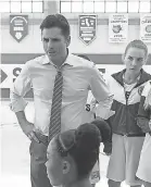  ??  ?? John Stamos is Marvyn, a former college basketball coach who leads a girls’ high school team in “Big Shots.” PROVIDED BY GILLES MINGASSON/ DISNEY+