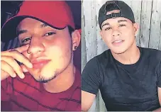  ??  ?? VÍCTIMAS. Los adolescent­es hondureños, Michael López y Jefferson Villalobos fueron asesinados brutalment­e por la MS-13.