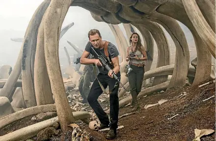  ??  ?? Tremors, Madagascar 2, Tom Hiddleston and Brie Larson play second fiddle to the eponymous great ape in Kong: Skull Island.