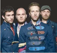  ??  ?? Coldplay