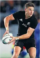  ??  ?? Handling success: Beauden Barrett worked hard on his skills as a youngster