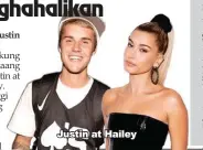  ??  ?? Justin at Hailey