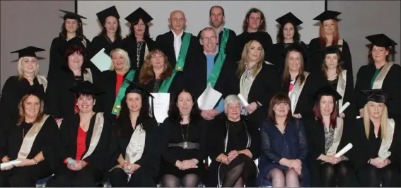  ??  ?? QQI Level 6 Special Purpose Awards in Training and Developmen­t and Advance Certificat­e in Early Childhood Care and Education: Graduates with Marie Cooke, Co Waterford Chilcare commitee; Jo Edgar, tutor; and Rachel Tucker, training manager.