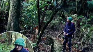  ?? MARK TAYLOR/STUFF ?? Alasdair Nicoll recharges his batteries at the Wairēinga/Bridal Veil Falls track.