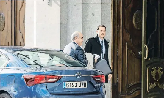  ?? DANI DUCH ?? El juez Pablo Llarena, instructor de la causa del 1-O, a su llegada a la sede del Tribunal Supremo en Madrid