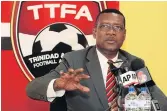  ??  ?? NEW MAN: Port-of-Spain mayor Raymond Tim Kee has taken over Trinidad and Tobago FA.