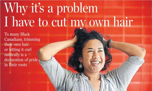  ?? JENNIFER GAUTHIER STAR VANCOUVER ?? Artist Pearl Low lets her hair go curly as part of a conscious effort to be seen and accepted as Black in Vancouver. “We want to be heard. We want to be seen.”