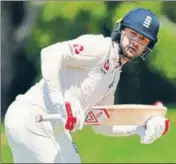  ?? AFP ?? England opener Mark Stoneman got a century against CA XI on the second day of a fourday tour match on Thursday.